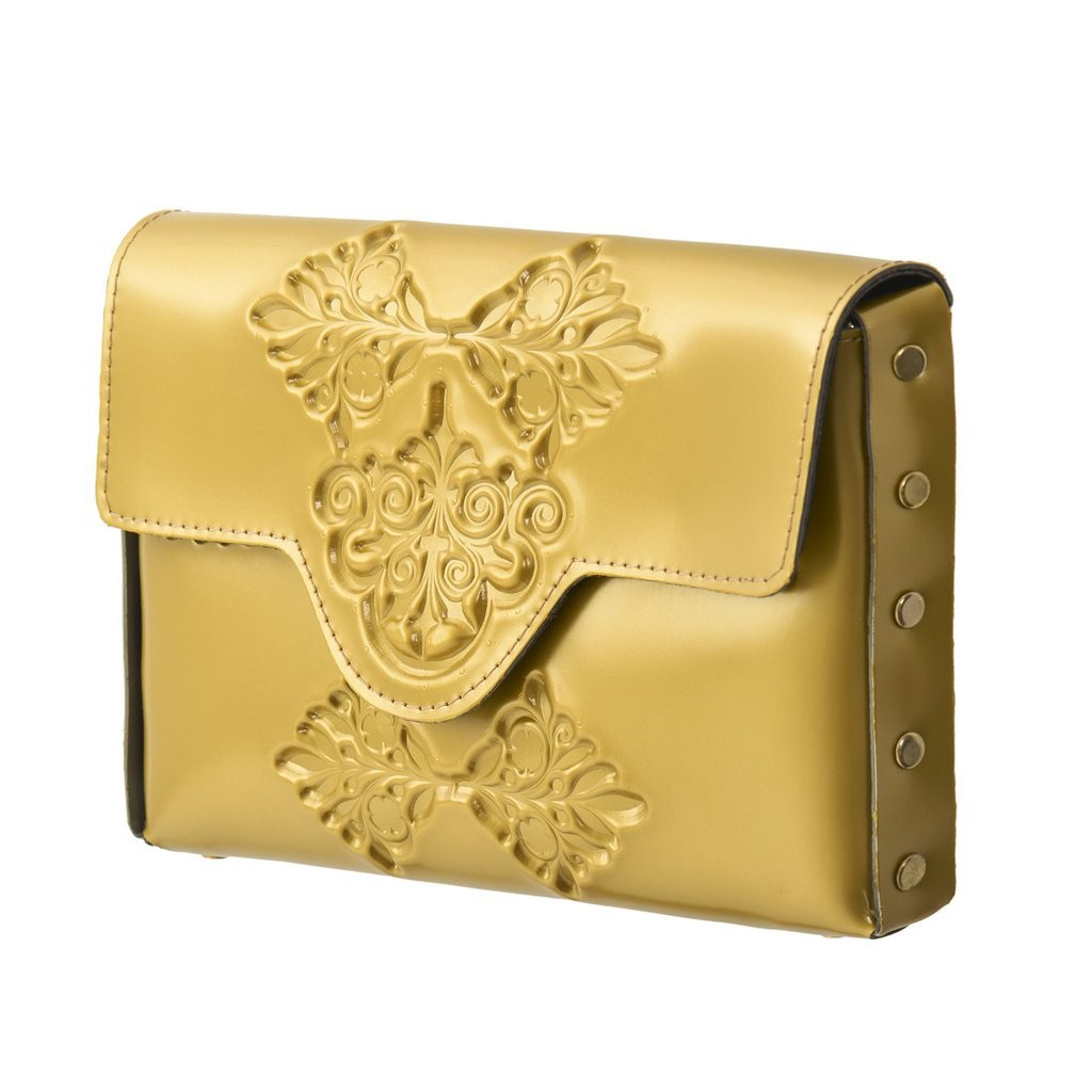 Mini Gold Hand Bag Medusa