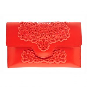 rood red tas vegan bag clutch