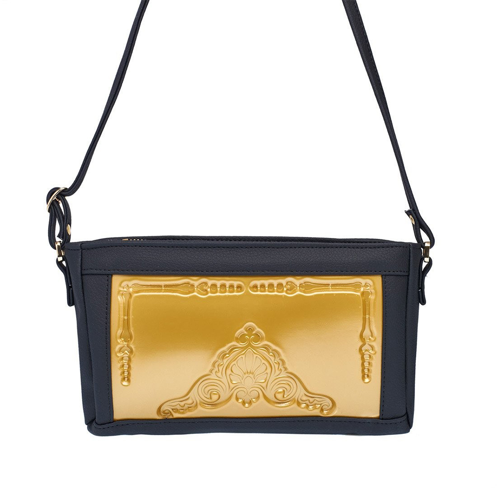 verkoper Parameters niet verwant Crossbody Tas Goud/Zwart Vegan Medusa - MirtheCastello.com