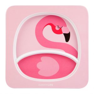 flamingo roze piekbordje meisjes kids peuter kleuter eten