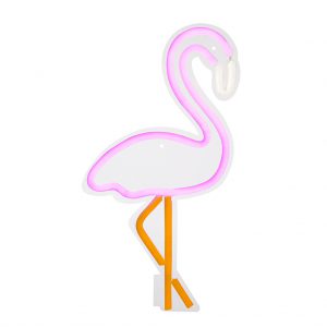 flamingo neon wall muur ligt lamp decoratie leuk mooi girl meisje