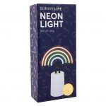 verpakking doos box neon light rainbow regenboog kamer lamp