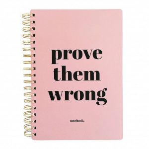 prove them wrong pink planner