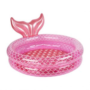 roze zeemeerminnen staart zwembad pool backyard