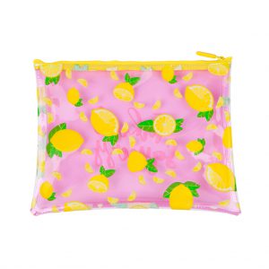 Citroen etui tasje pouch doorzichtig