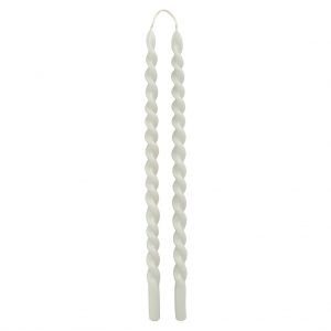 slim swirl candle wit rustik set kaarsen