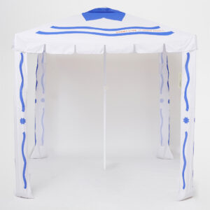 strandtent blauw